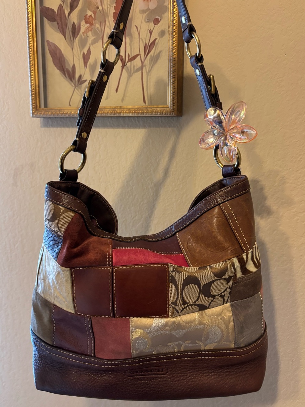 Coach Holiday Patchwork Bag